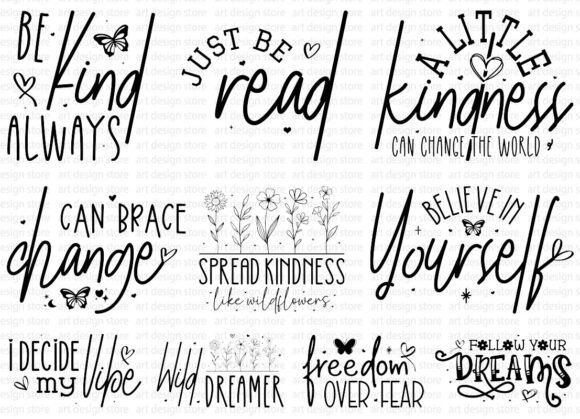 Download Boho Inspirational Quotes SVG PNG Bundle - Png Collection