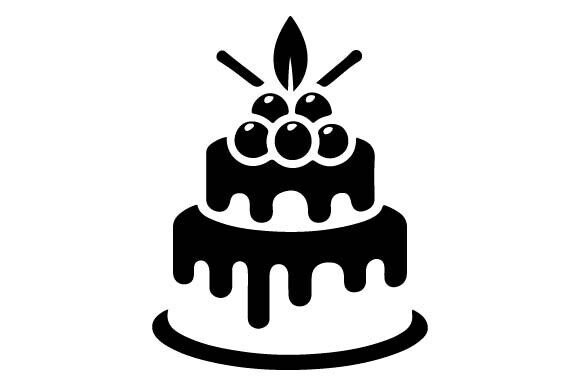 Download Cake Silhouette Birthday SVG PNG Vector - Png Collection