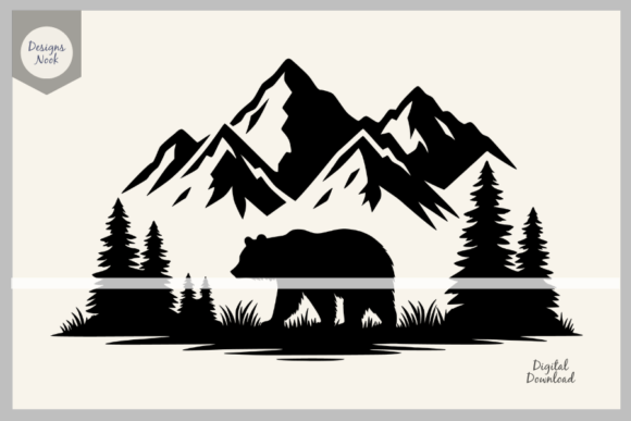 Download Bear Wildlife SVG Clipart Silhouette PNG - Png Collection