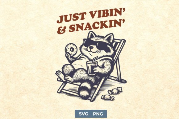 Download Just Vibin’ and Snackin’ Cool SVG PNG - Png Collection