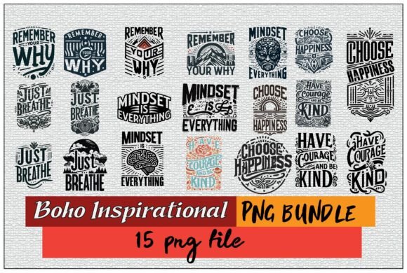 Download Boho Inspirational Quotes PNG Bundle - Png Collection