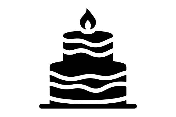 Download Cake Silhouette Birthday SVG PNG Vector - Png Collection