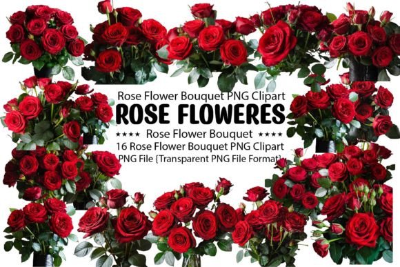 Download Rose Flower Bouquet PNG Bundle - Png Collection