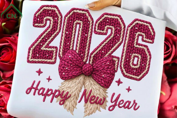 Download Knitted 2026 Happy New Year PNG - Png Collection