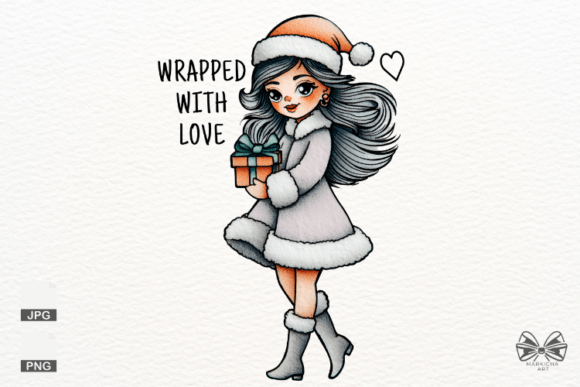 Download Christmas Santa Girl Png Clipart - Png Collection