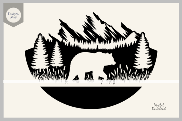 Download Bear Wildlife SVG Clipart Silhouette PNG - Png Collection