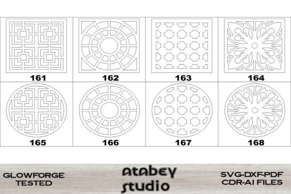 Download Laser Cutting Files 8 Different Patterns - Laser cutting files Collection
