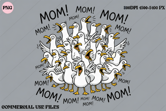 Download Funny Mom Seagulls Calling Mom PNG - Png Collection