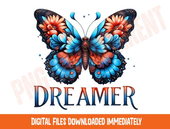 Download Spring Png, Retro Butterfly, Boho Floral - Png Collection