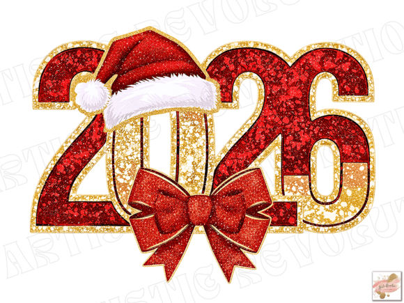 Download Glitter Happy New Year 2026 Png - Png Collection