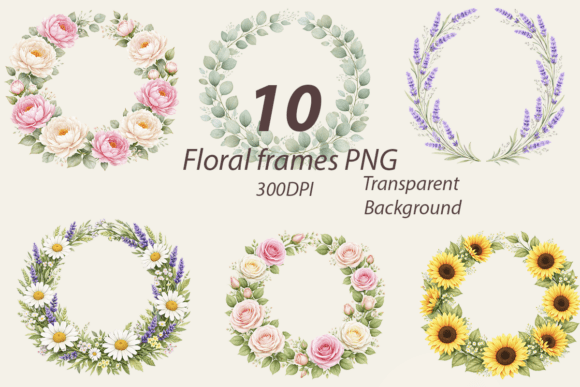 Download Botanical Frame PNG Bundle - Png Collection
