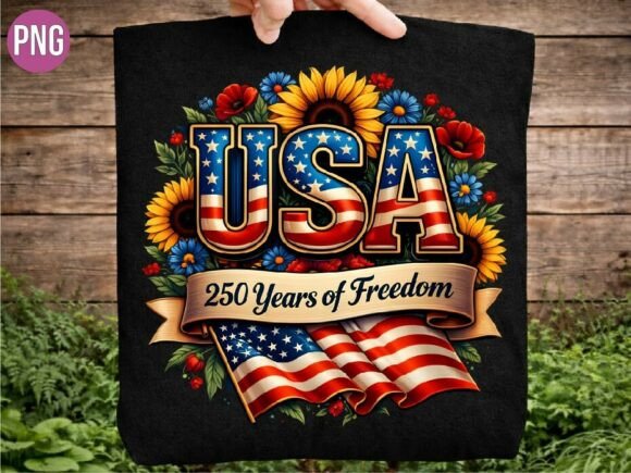 Download Patriotic USA 250 Years of Freedom PNG - Png Collection