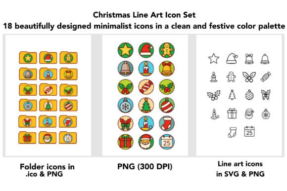 Download 18 Christmas Vector Icons SVG PNG EPS - Png Collection