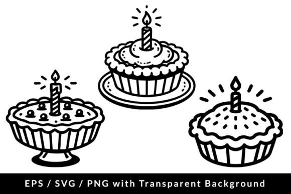 Download Birthday Cake Outline SVG EPS PNG - Png Collection