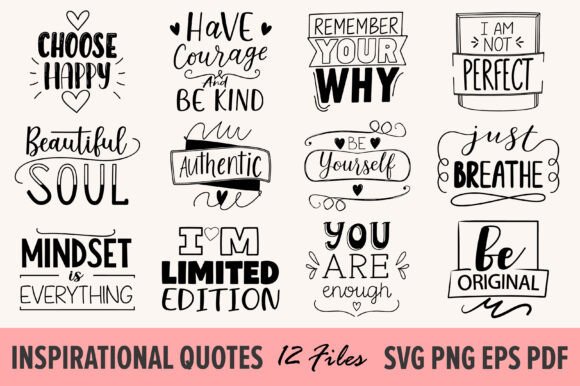 Download Boho Inspirational Quotes SVG PNG BUNDLE - Png Collection