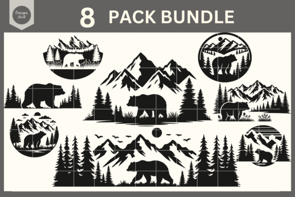 Download Bear Wildlife SVG Clipart Silhouette PNG - Png Collection