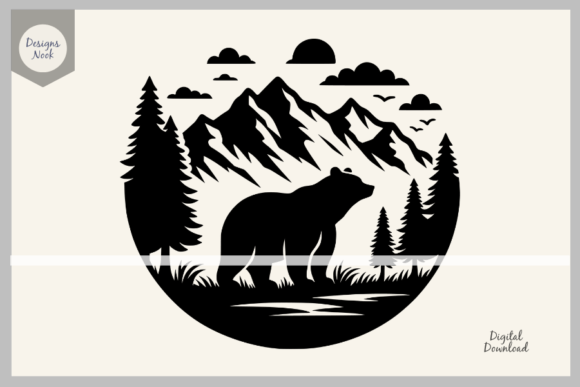 Download Bear Wildlife SVG Clipart Silhouette PNG - Png Collection