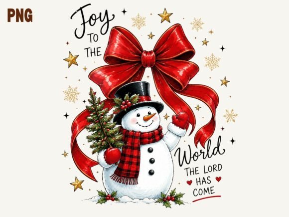 Download Joy to the World Snowman Christmas PNG, - Png Collection