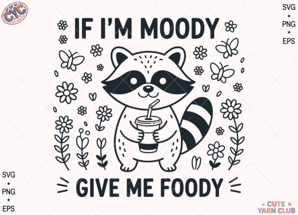 Download Foodie Humor, Funny Foody Raccoon Png - Png Collection
