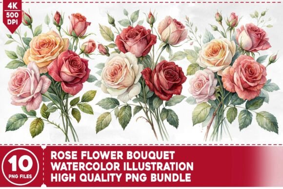 Download Rose Flower Bouquet PNG Bundle - Png Collection