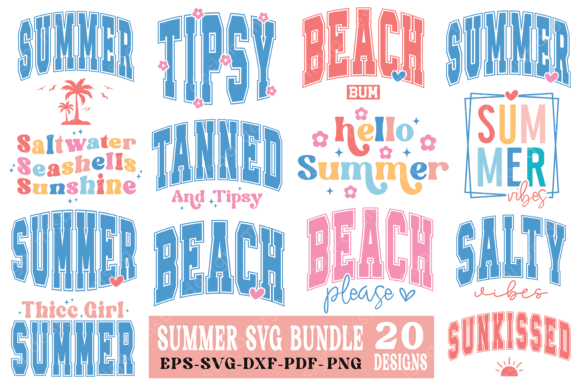 Download Varsity Summer SVG PNG Bundle, Summer - Png Collection