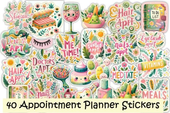 Download 40 Summer Digital Planner Stickers PNG - Png Collection