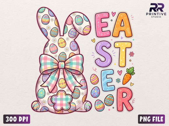 Download Cute Easter Bunny Letters PNG - Png Collection