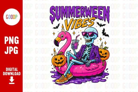 Download Summerween Skeleton Pool Party Png - Png Collection