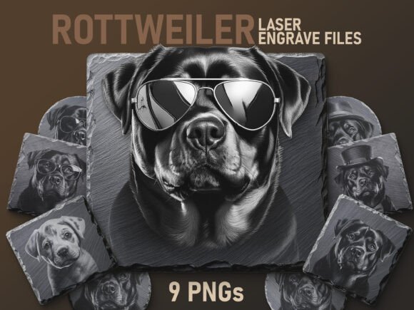 Download Rottweiler Engraving Files - Digital PNG - Png Collection