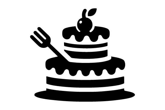 Download Cake Silhouette Birthday SVG PNG Vector - Png Collection