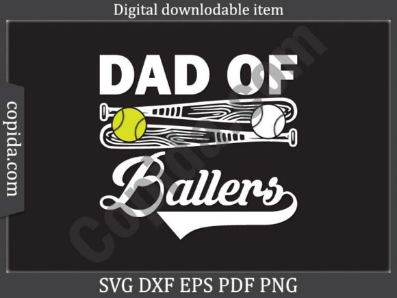 Download Dad of Ballers Svg Printable File - Printable file Collection