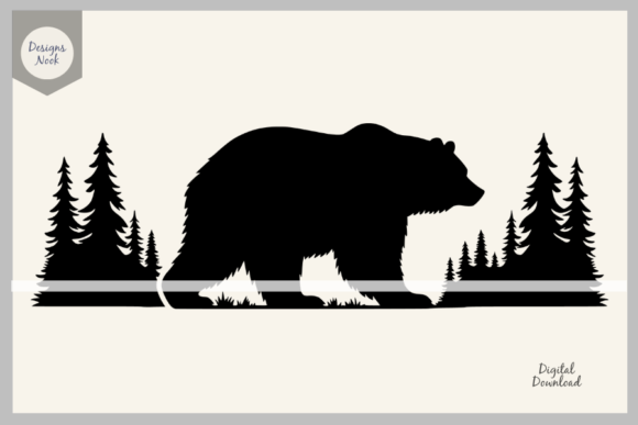 Download Bear Wildlife SVG Clipart Silhouette PNG - Png Collection