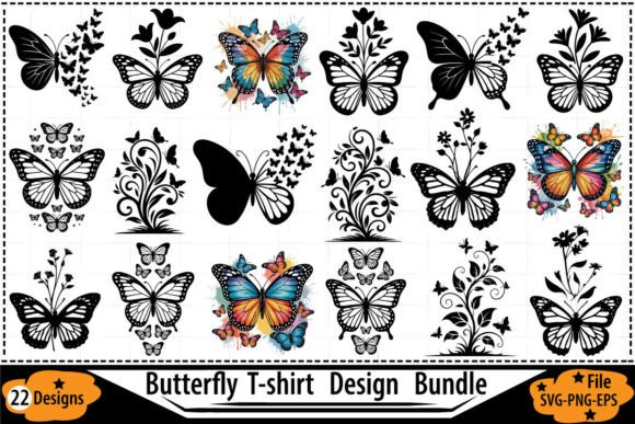 Download Floral Butterfly SVG PNG EPS - Png Collection