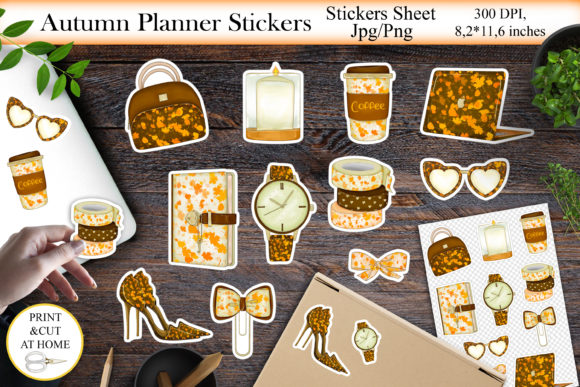Download Autumn Planner Stickers Bundle Png - Png Collection