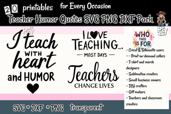 Download Teacher Humor Quotes SVG PNG DXF Pack - Png Collection